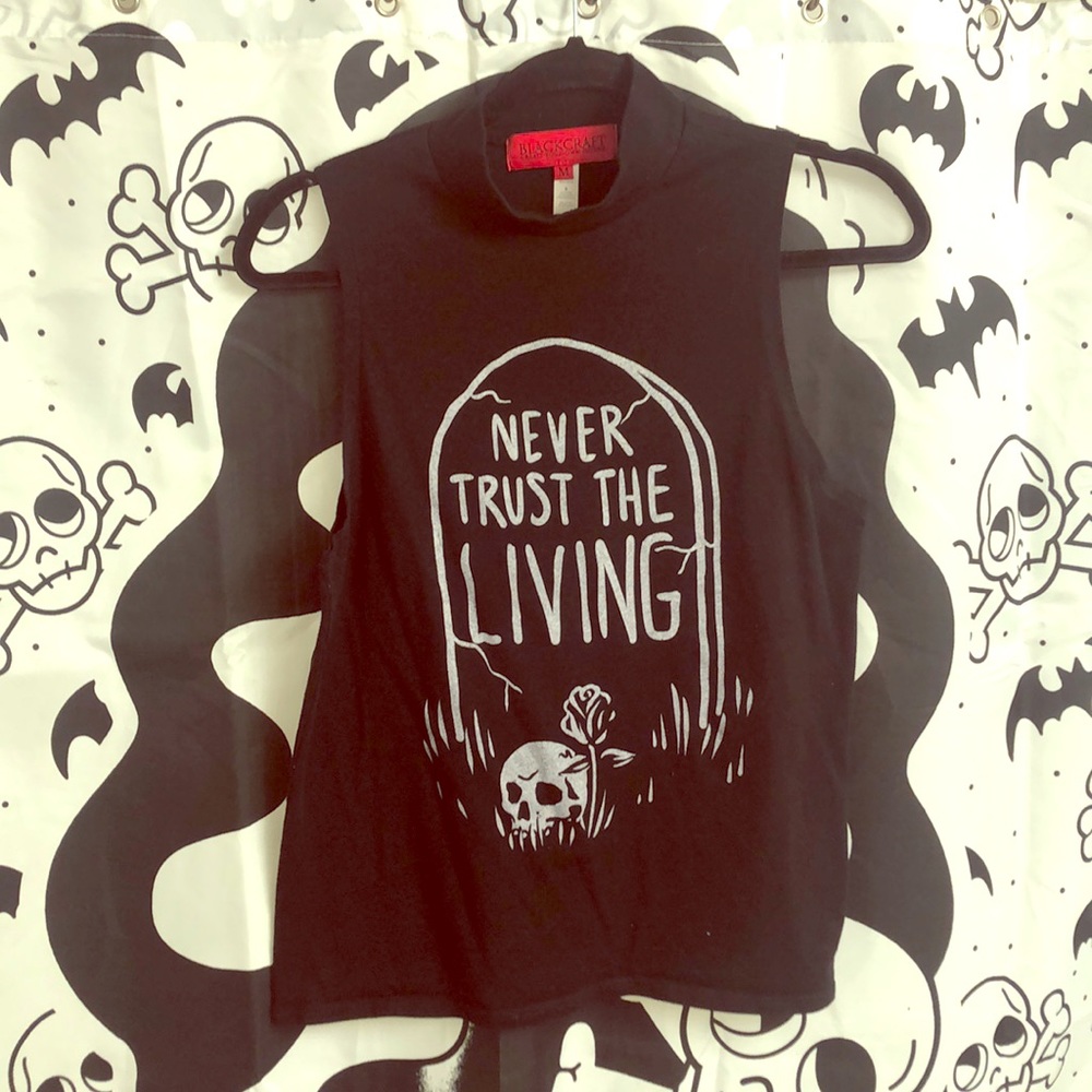 Blackcraft Never Trust The Living Sleeveless Tee